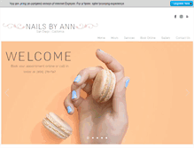 Tablet Screenshot of nails-by-ann.com